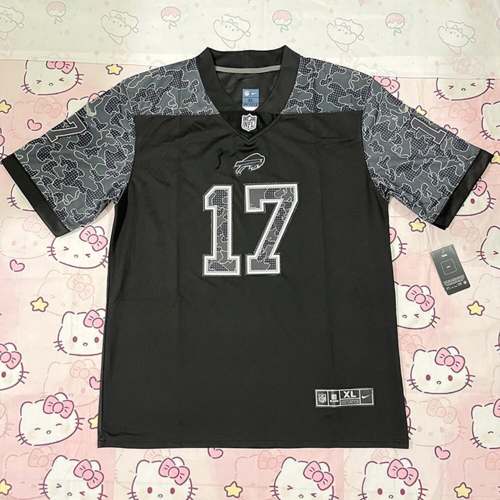 Nike NFL Buffalo Bills Black Jersey #17 ALLEN XL